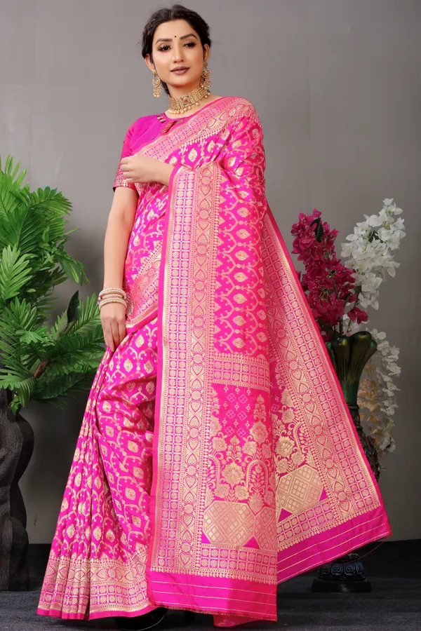 PINK_ZARI_WORK_PATOLA_SILK_SAREE